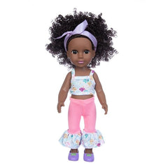 1PC African Black Baby Toy - 35cm Rubber Multi Style Explosion Head Baby Doll in Black Skin - Flexi Africa Worldwide Postage