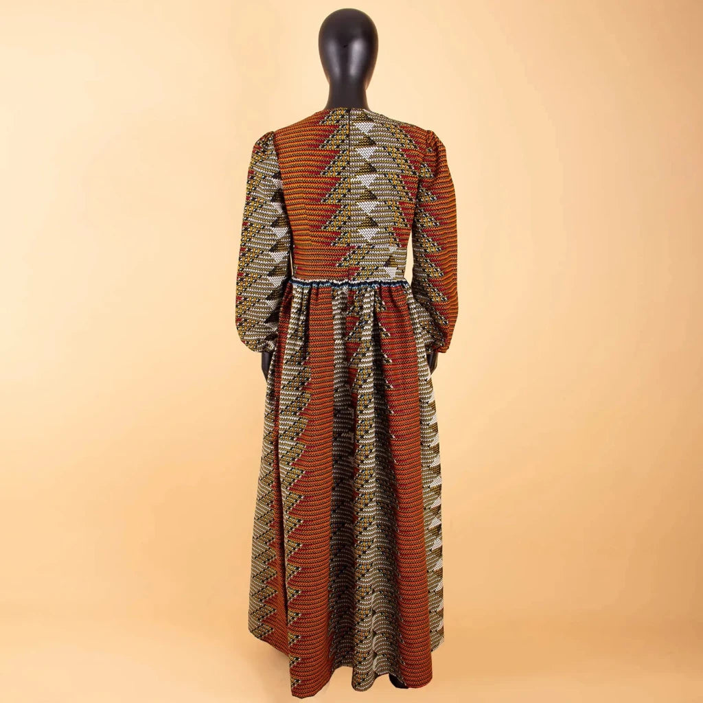 2026African Women Dress Ankara Print Pure Cotton Bazin Riche New Style Dress African Fabric Dashiki Outfits Maxi Dress S1825021 - Free Delivery Worldwide only at Flexi Africa