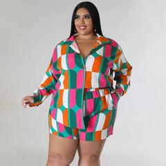 2PC Sets for Women – Featuring Elastic Bazin Baggy Shorts and Dashiki Inspired Tops - Flexi Africa - www.flexiafrica.com