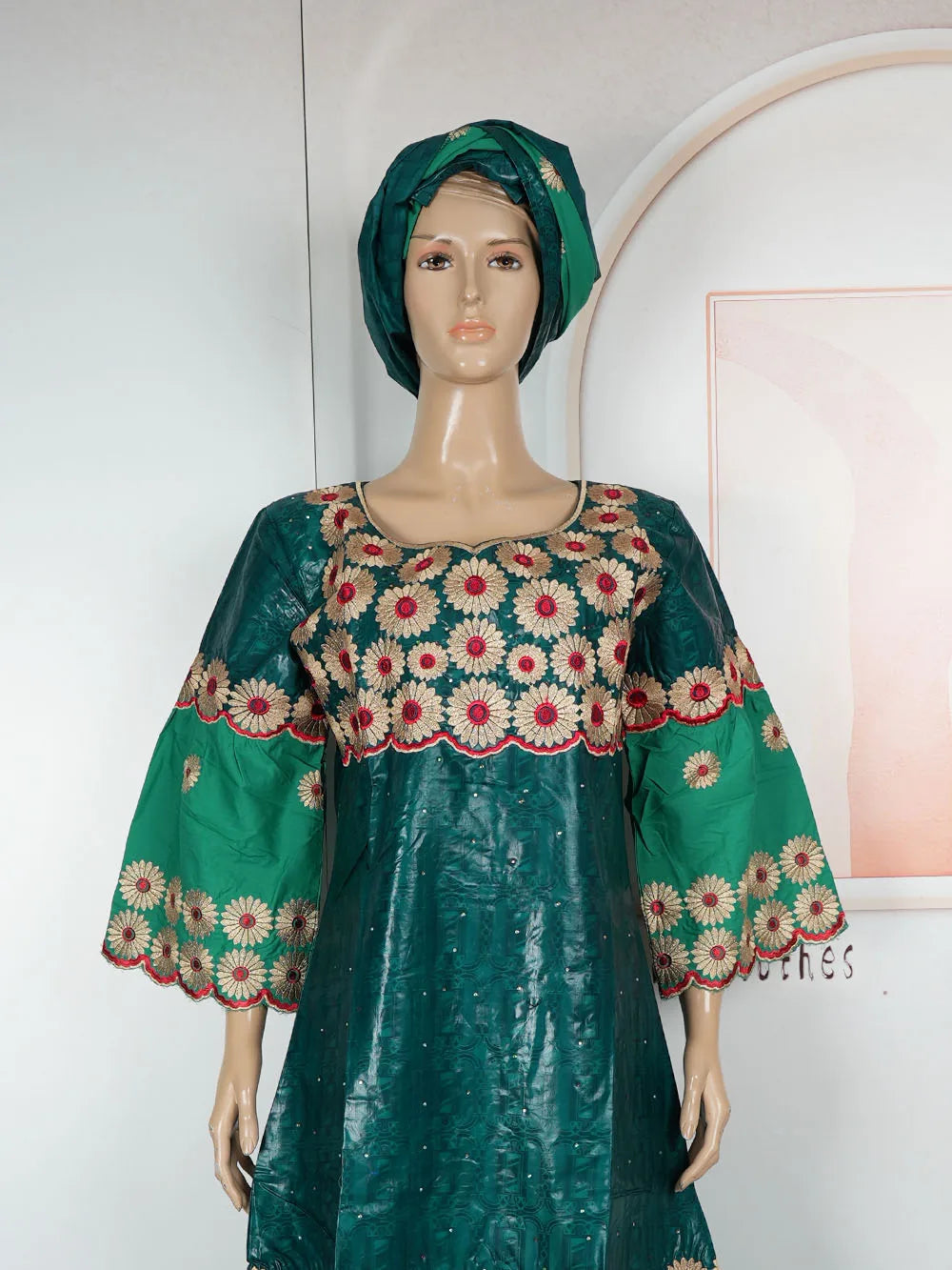 MD African Dresses Women's Clothing Traditional Embroidery Bazin Riche Dashiki Dress Long Dresses 2025 South Africa Lady Clothes