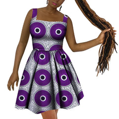 African Women’s Dress – Elegant Dashiki Wax Print Plus Size Dress, Traditional African Style Clothing