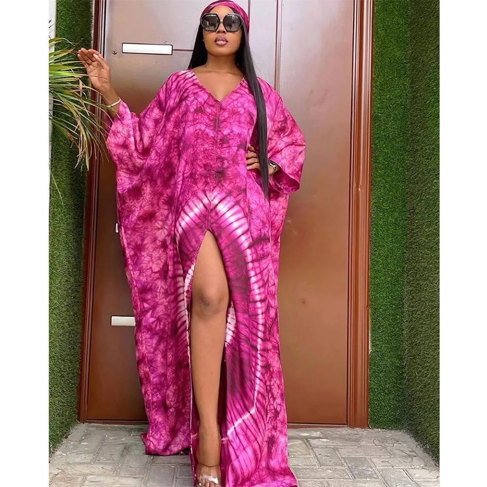 Buy African Dresses for Women Hijab Kaftan Print Loose Boubou Robe Africa Clothes Dress for only $22.76 at Flexi Africa!