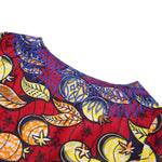 African Embroidered Bazin Dress for Women – Floral Boho Ankara Long Robes - Free Delivery Worldwide only at Flexi Africa