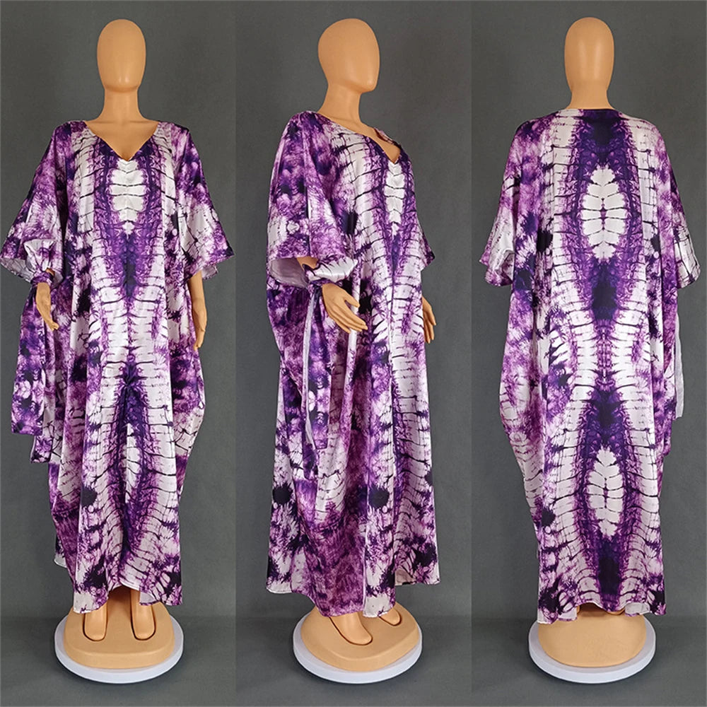 Buy African Dresses for Women Hijab Kaftan Print Loose Boubou Robe Africa Clothes Dress for only $22.76 at Flexi Africa!