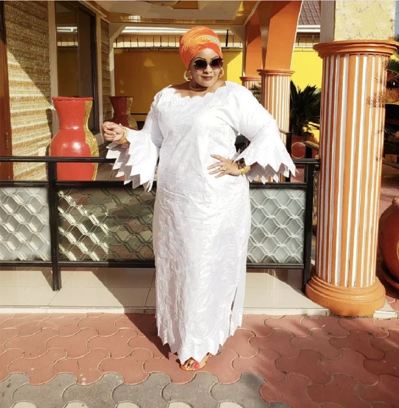 Buy African Bazin Riche Dress for Women – Luxury Traditional Gown with Elegant Design for only $33.70 at Flexi Africa!