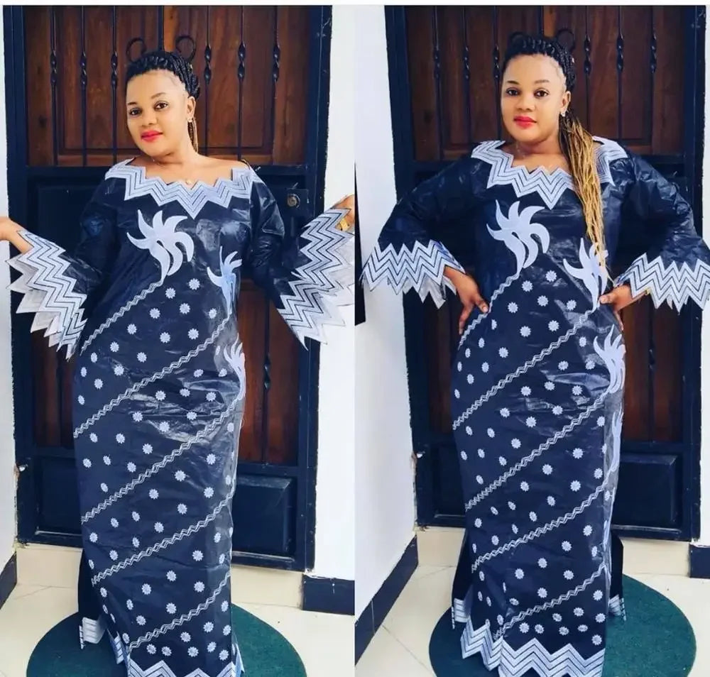 Buy African Bazin Riche Dress for Women – Luxury Traditional Gown with Elegant Design for only $33.70 at Flexi Africa!