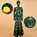 Buy Elegant African Dress – Women’s Printed V-Neck Office, Party & Evening Occasion Dress for only $73.76 at Flexi Africa!