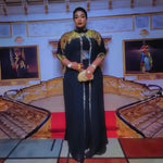 African 2PC Dress for Women – Luxury Rhinestone Elegant Church & Occasion Outfit - Free Delivery Worldwide only at Flexi Africa