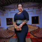 African 2PC Dress for Women – Luxury Rhinestone Elegant Church & Occasion Outfit - Free Delivery Worldwide only at Flexi Africa