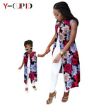 African Ankara Long Vest – Dashiki Cotton Mother Daughter Matching Outfit - Free Delivery Worldwide only at Flexi Africa