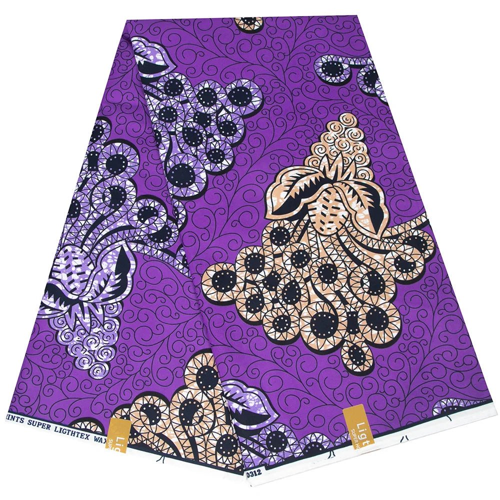 African Ankara Prints Wax Fabric Patchwork Retro Style Warp Sewing Woman Dress Craft DIY Africa Material 100% Polyester By Yard - Free Delivery Worldwide only at Flexi Africa