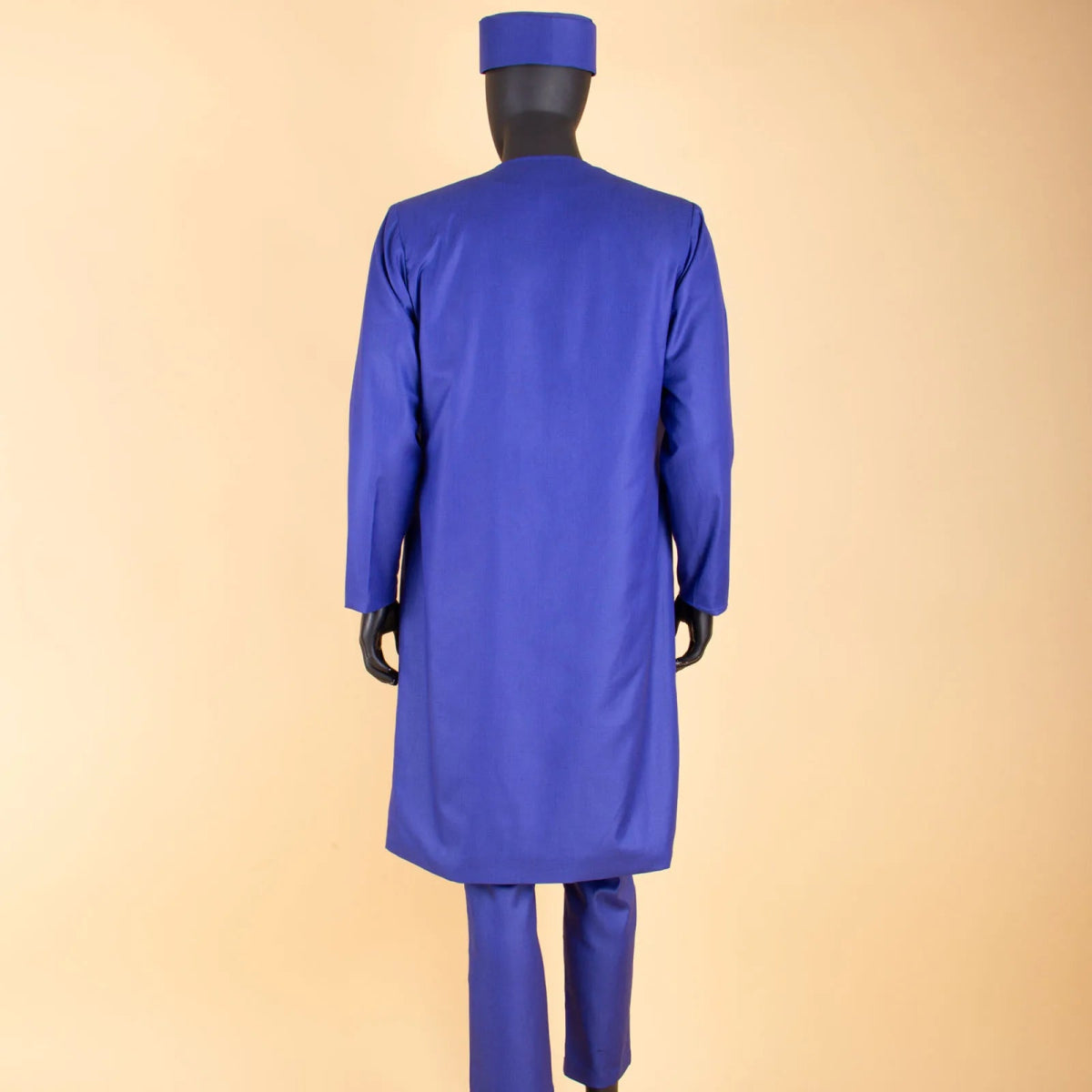 African Clothes for Men – Agbada Robe Embroidery Shirt, Pants, Hat 4PC Set with Chain - Free Delivery only at Flexi Africa