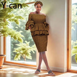 African Dashiki Ankara 2PC Dress & Headband Set – Traditional Women’s Fashion - Free Delivery Worldwide only at Flexi Africa