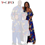 African Dashiki Family Set – Matching Dresses for Women & Girls with Men & Boys Top and Pants - Free Delivery Worldwide only at Flexi Africa