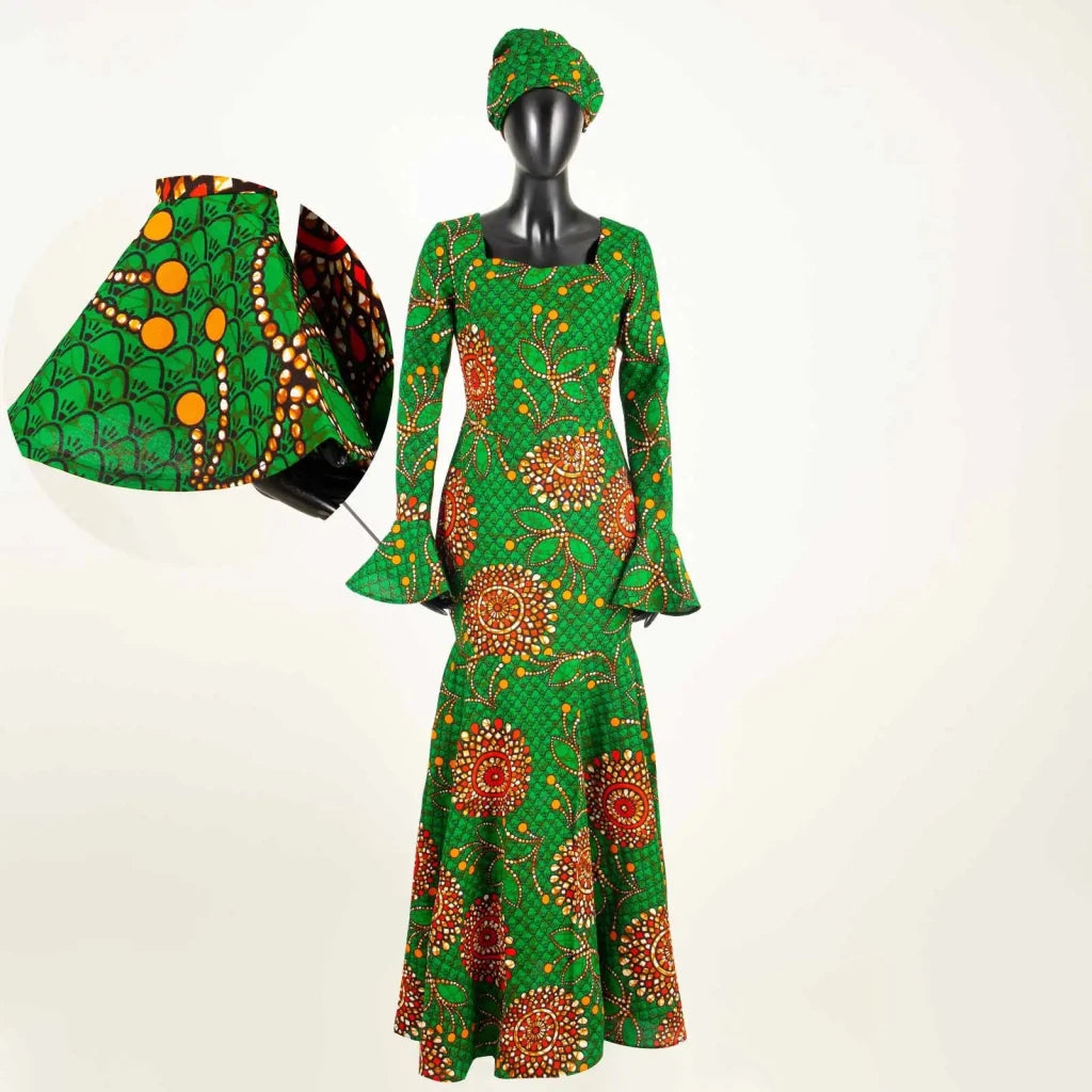 African Dresses for Women – Dashiki Ankara Print Dress - Free Delivery Worldwide only at Flexi Africa