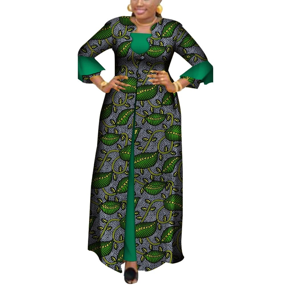 African Dresses for Women – Dashiki Elegant Long Party Dress (Plus Size) - Free Delivery Worldwide only at Flexi Africa