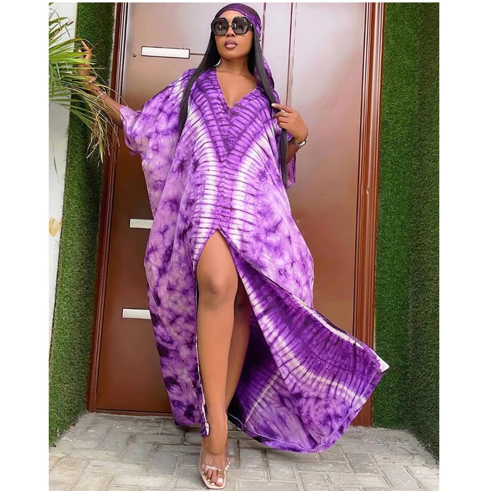 Buy African Dresses for Women Hijab Kaftan Print Loose Boubou Robe Africa Clothes Dress for only $22.76 at Flexi Africa!