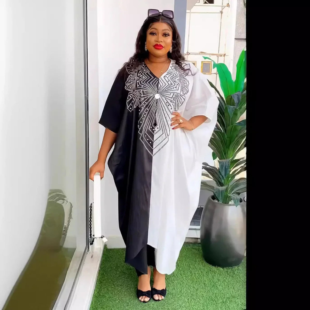Buy African Dresses for Women Hijab Kaftan Print Loose Boubou Robe Africa Clothes Dress for only $22.76 at Flexi Africa!