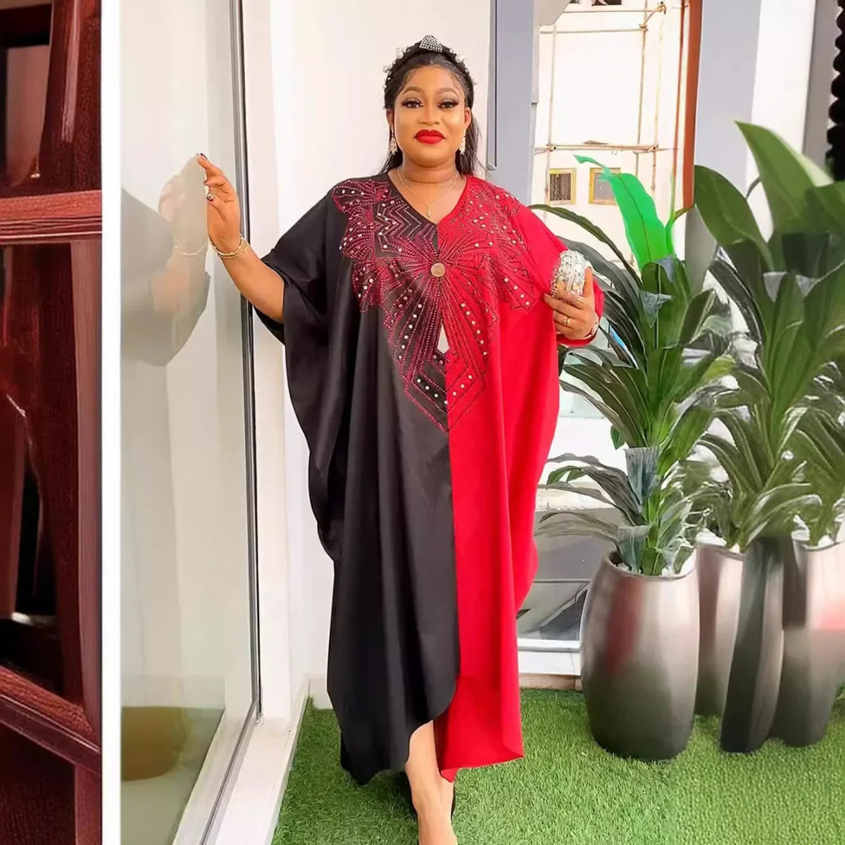 Buy African Dresses for Women Hijab Kaftan Print Loose Boubou Robe Africa Clothes Dress for only $22.76 at Flexi Africa!