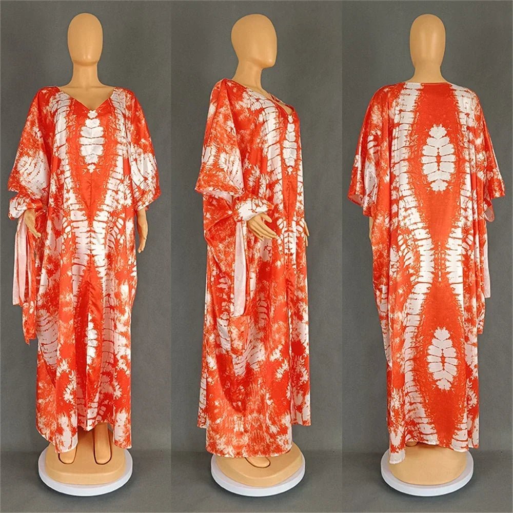 Buy African Dresses for Women Hijab Kaftan Print Loose Boubou Robe Africa Clothes Dress for only $22.76 at Flexi Africa!