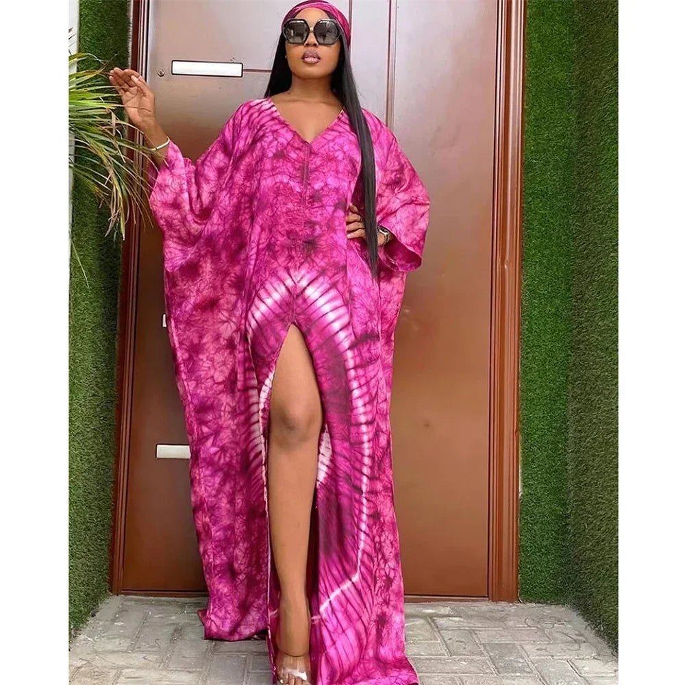 Buy African Dresses for Women Hijab Kaftan Print Loose Boubou Robe Africa Clothes Dress for only $22.76 at Flexi Africa!