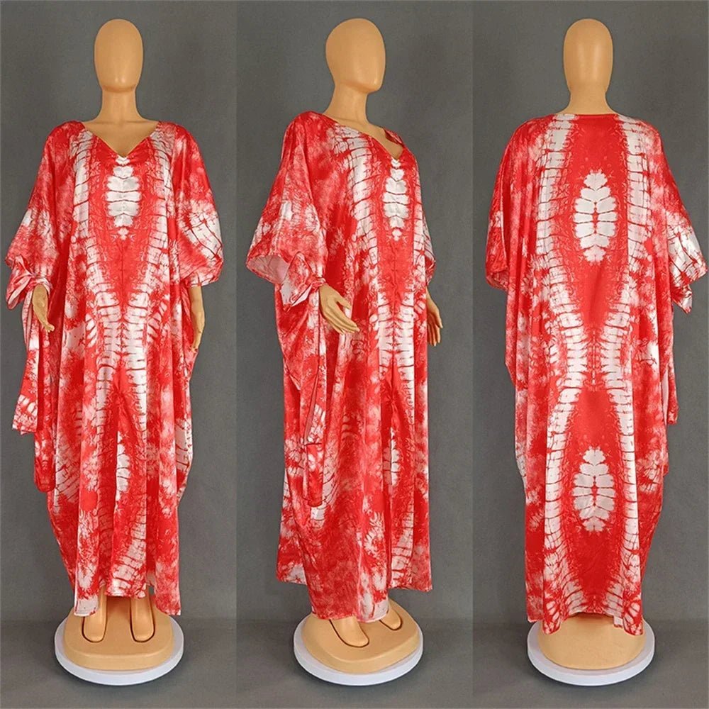 Buy African Dresses for Women Hijab Kaftan Print Loose Boubou Robe Africa Clothes Dress for only $22.76 at Flexi Africa!