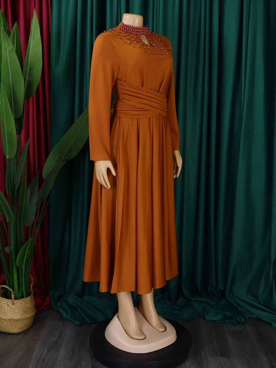 Buy African Elegant Dress for Women Evening Dresses Slim Women Long Leeve Casual Dresses for only $29.82 at Flexi Africa!