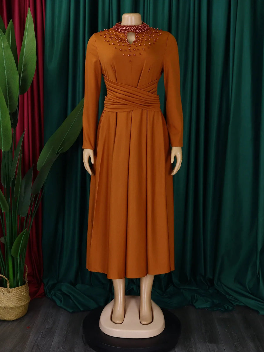 Buy African Elegant Dress for Women Evening Dresses Slim Women Long Leeve Casual Dresses for only $29.82 at Flexi Africa!