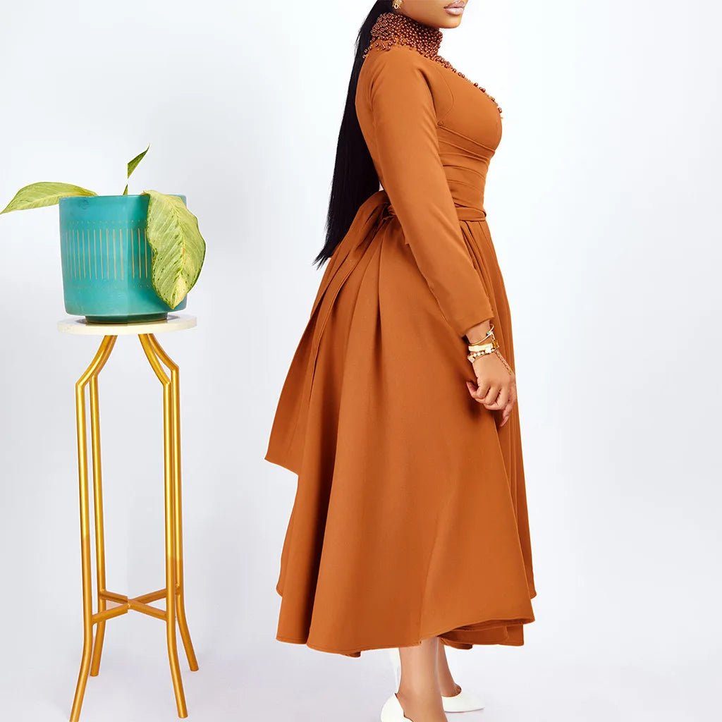 Buy African Elegant Dress for Women Evening Dresses Slim Women Long Leeve Casual Dresses for only $29.82 at Flexi Africa!