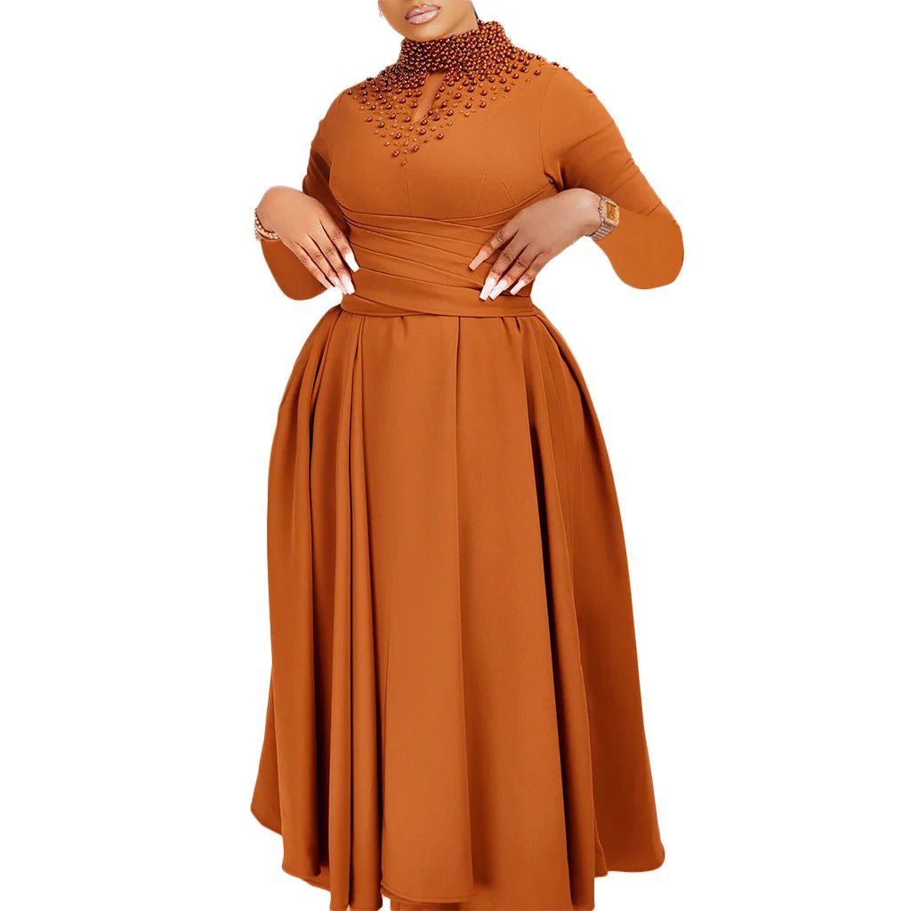 Buy African Elegant Dress for Women Evening Dresses Slim Women Long Leeve Casual Dresses for only $29.82 at Flexi Africa!
