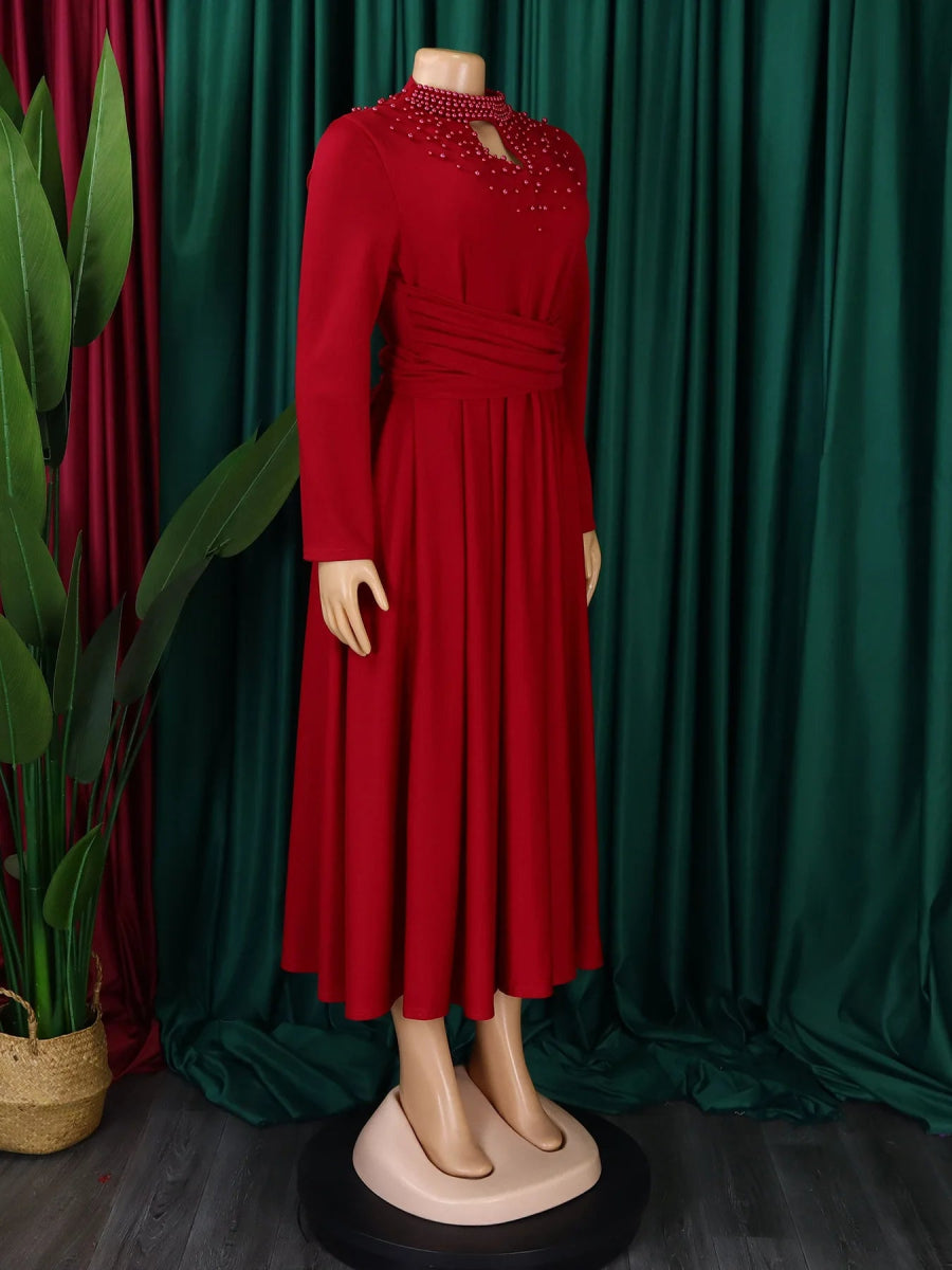 Buy African Elegant Dress for Women Evening Dresses Slim Women Long Leeve Casual Dresses for only $29.82 at Flexi Africa!