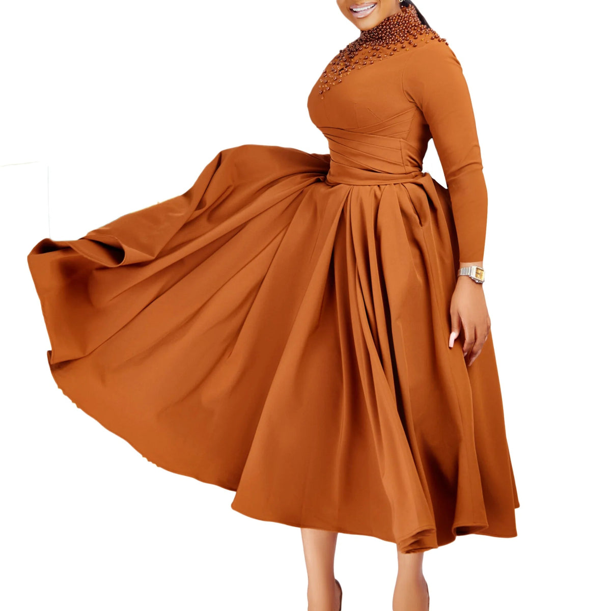 Buy African Elegant Dress for Women Evening Dresses Slim Women Long Leeve Casual Dresses for only $29.82 at Flexi Africa!