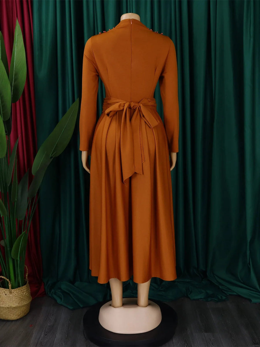 Buy African Elegant Dress for Women Evening Dresses Slim Women Long Leeve Casual Dresses for only $29.82 at Flexi Africa!