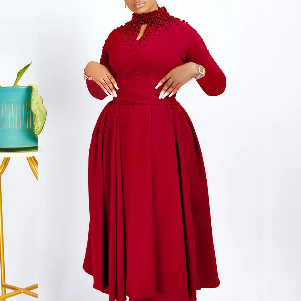 Buy African Elegant Dress for Women Evening Dresses Slim Women Long Leeve Casual Dresses for only $29.82 at Flexi Africa!