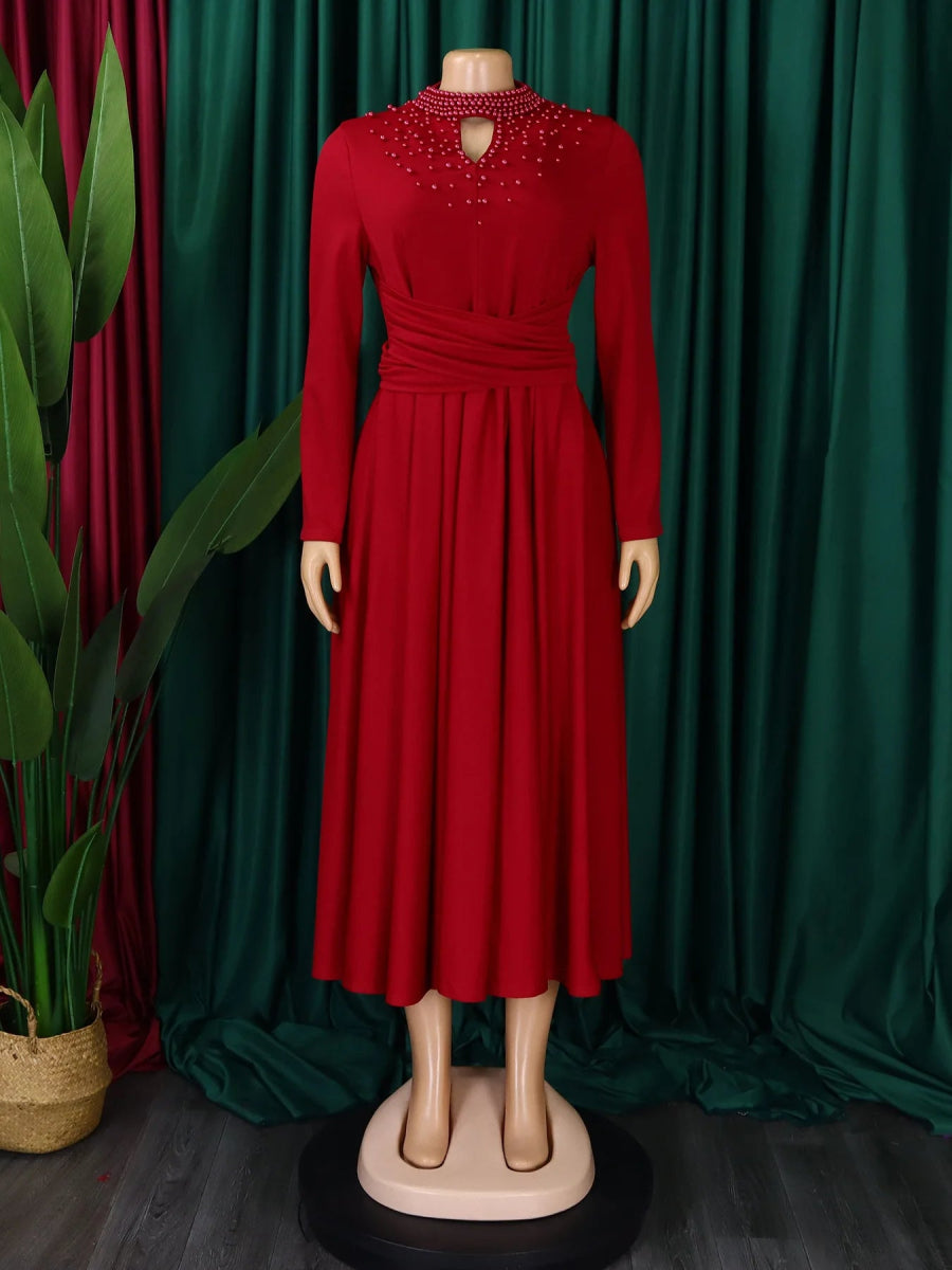 Buy African Elegant Dress for Women Evening Dresses Slim Women Long Leeve Casual Dresses for only $29.82 at Flexi Africa!