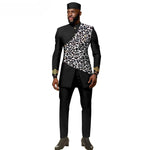 African Ethnic New Style Men's Suit - Elegant and Fitted Design - Fashionable Men's Clothing - Free Delivery Worldwide
