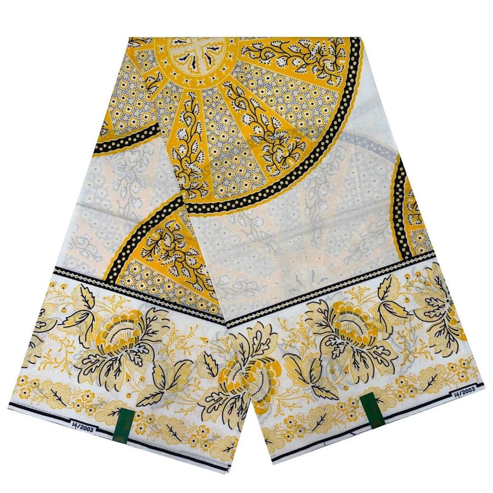 African Fabrics Wax 100% Cotton Wax Prints Good Quality Wax Loincloth For Women Dress 6 Yards