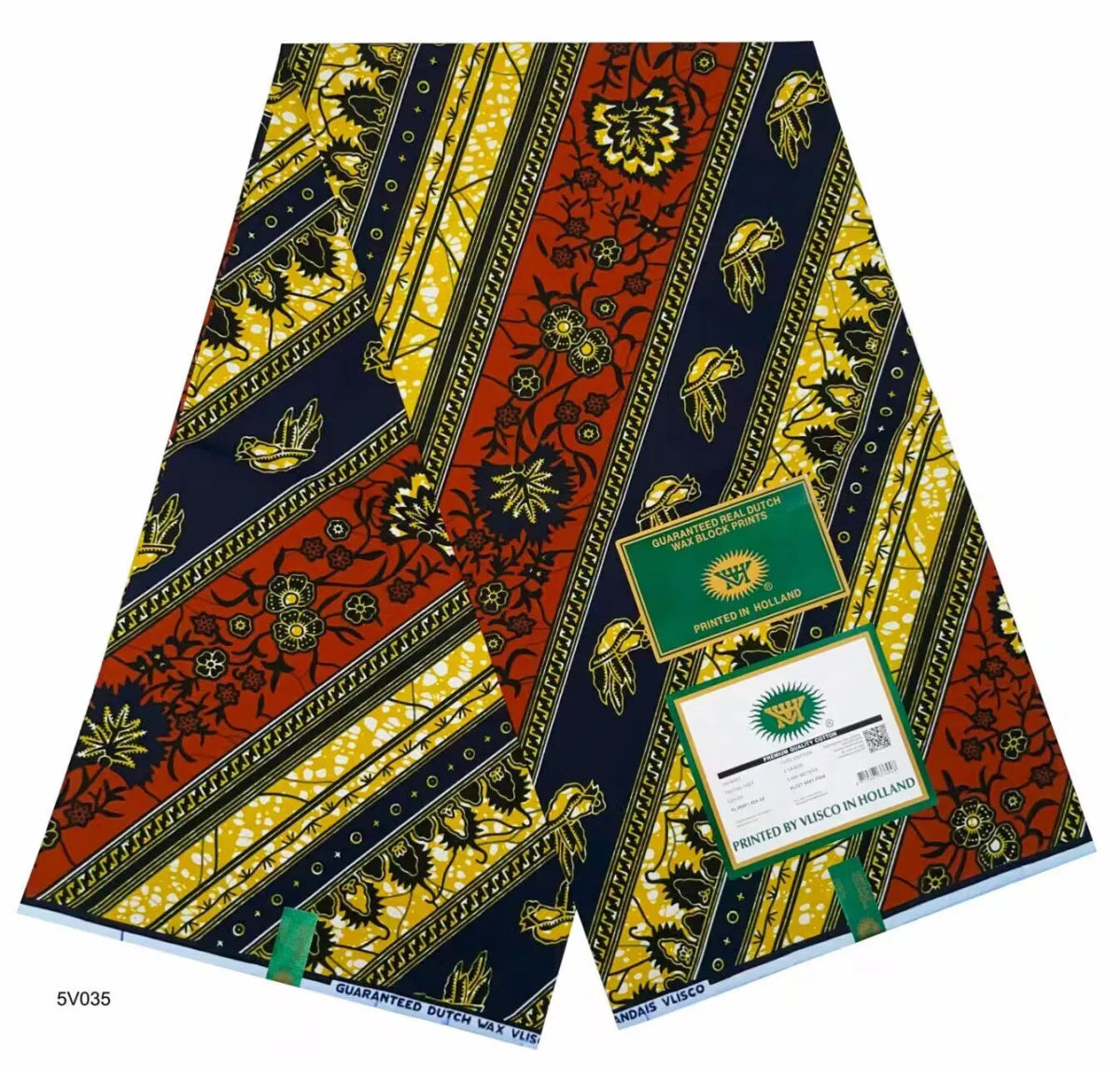 African Fabrics Wax 100% Cotton Wax Prints Good Quality Wax Loincloth For Women Dress 6 Yards