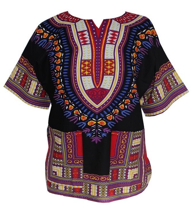 African Fashion with Unisex Dashikiage Dashiki Floral Dress - Perfect for Men and Women with African Traditional Print