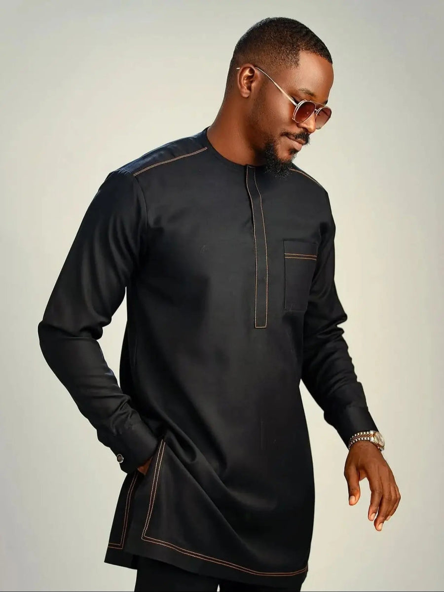 African Men Traditional Outfit Africa Luxury Fashion Clothes Men'S T-Shirt Polo Shirts 2 Piece Sets - Free Delivery