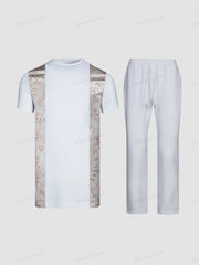 Buy African Men Short Sleeve Outfit Summer Africa Men'S T-Shirt Polo Shirts 2PC Sets for only $101.16 at Flexi Africa