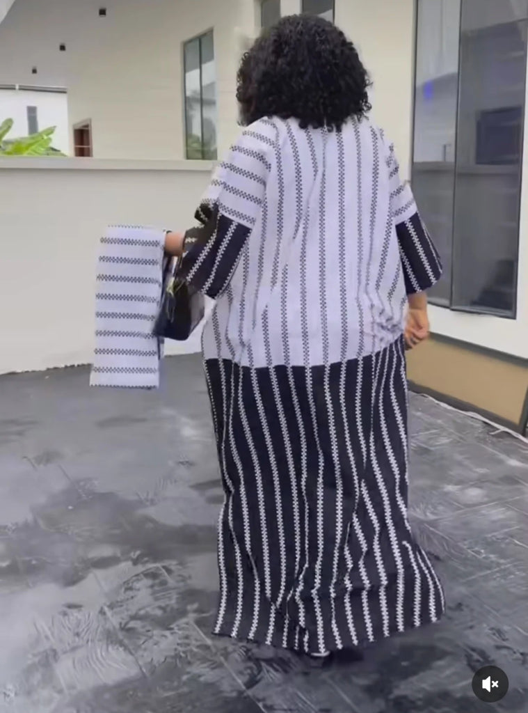 African Plus Size Evening Gowns for Women | V - Neck Half Sleeve Wedding & Party Dresses - Free Delivery Worldwide only at Flexi Africa