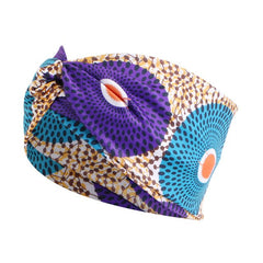 African Print Stretch Bandana Head Wrap Floral Ankara Dashiki Women - Free Delivery Worldwide only at Flexi Africa