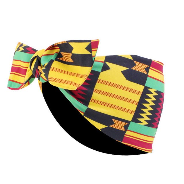 African Print Stretch Bandana Head Wrap Floral Ankara Dashiki Women - Free Delivery Worldwide only at Flexi Africa