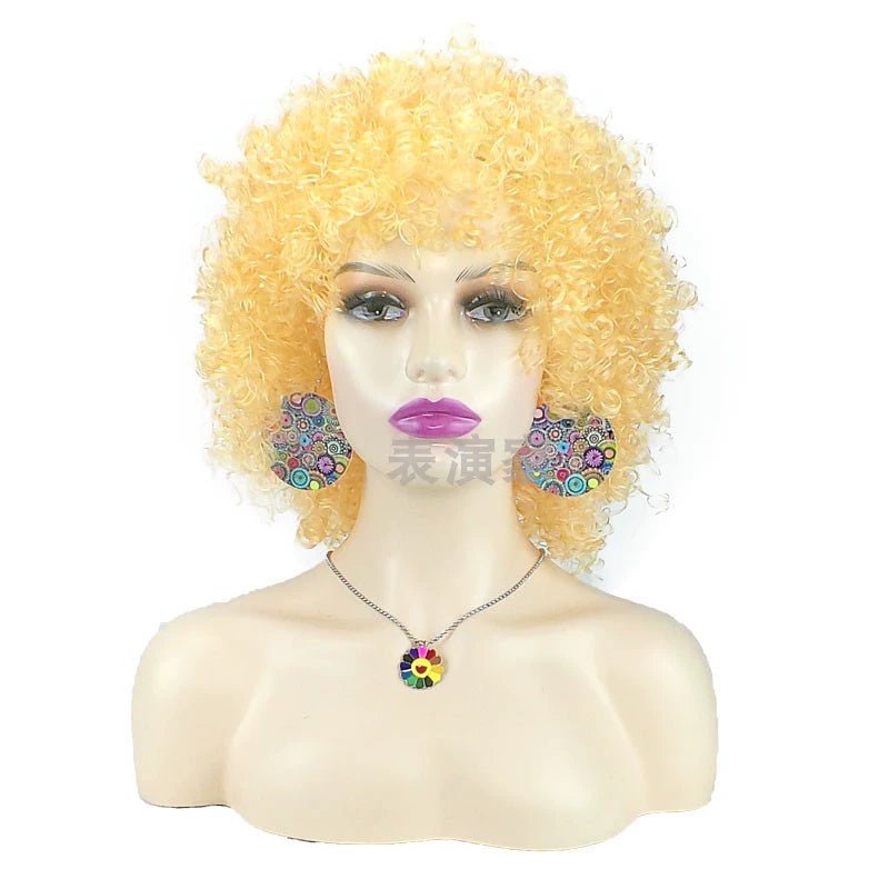 African Small Volume Corn Curler Exaggerated Foreigner Wig - Free Delivery Worldwide only at Flexi Africa