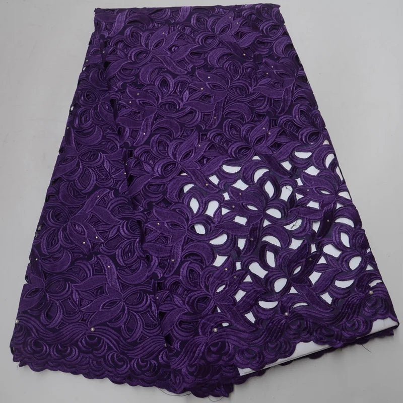 African Voile Lace Fabric – Cotton Lace for Wedding & Party Dresses - Free Delivery Worldwide only at Flexi Africa