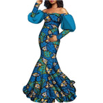 Buy African Women’s Dress – Long Sleeve Dashiki Print Off-Shoulder Wedding & Party Gown for only $62.40 at Flexi Africa!