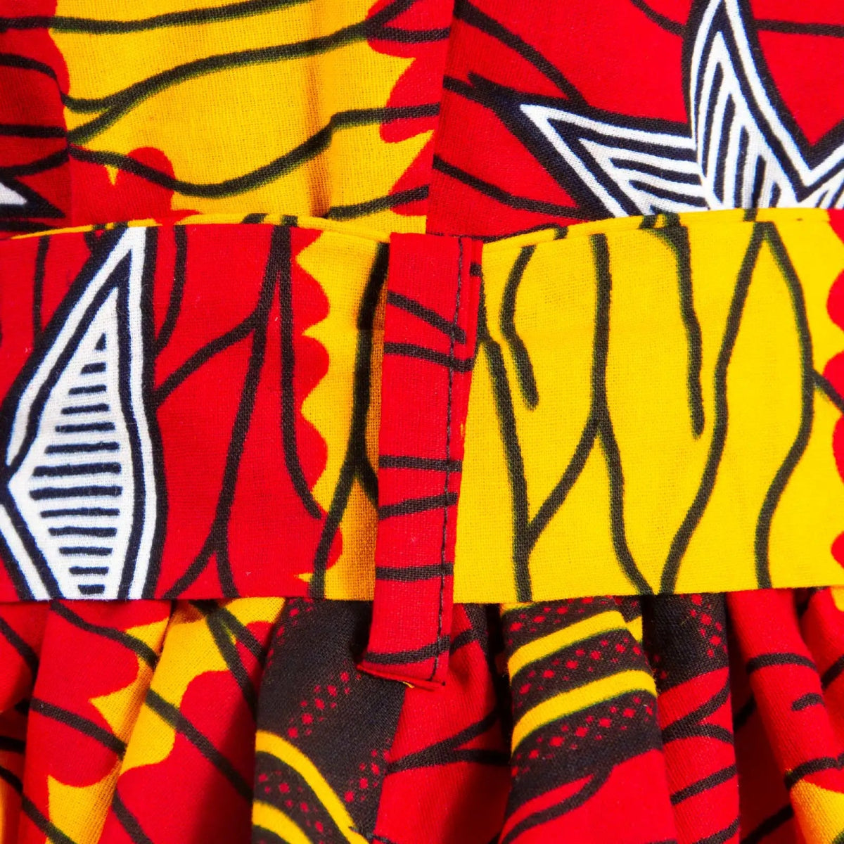 African Women’s Dress – Elegant V - Neck Short Sleeve High - Waist Formal Dress - Free Delivery Worldwide only at Flexi Africa