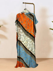 Buy African Women's Elegant Dress - Full-Body Floral Print Loose Fit Maxi Dress with Color for only $13.16 at Flexi Africa!