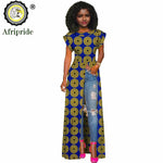 African Women's Long Trench Coat – Short Sleeve Bazin Riche Overcoat - Free Delivery Worldwide only at Flexi Africa